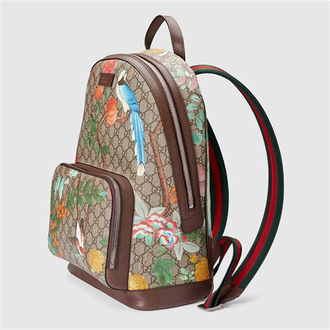 gucci tian red backpack|GUCCI GG Supreme Monogram Tian Web Small Day Backpack .